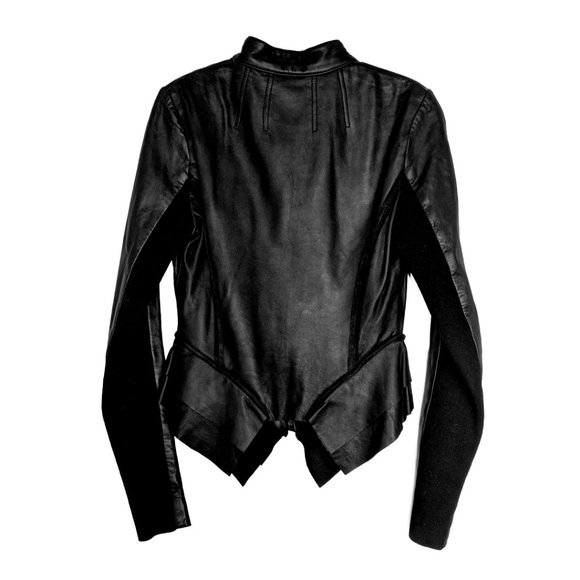 Hinge Leather Peplum Jacket - Picture 3 of 4